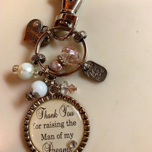 Jewel Key Holder Key Chain for Mother of Groom Gift from Bride